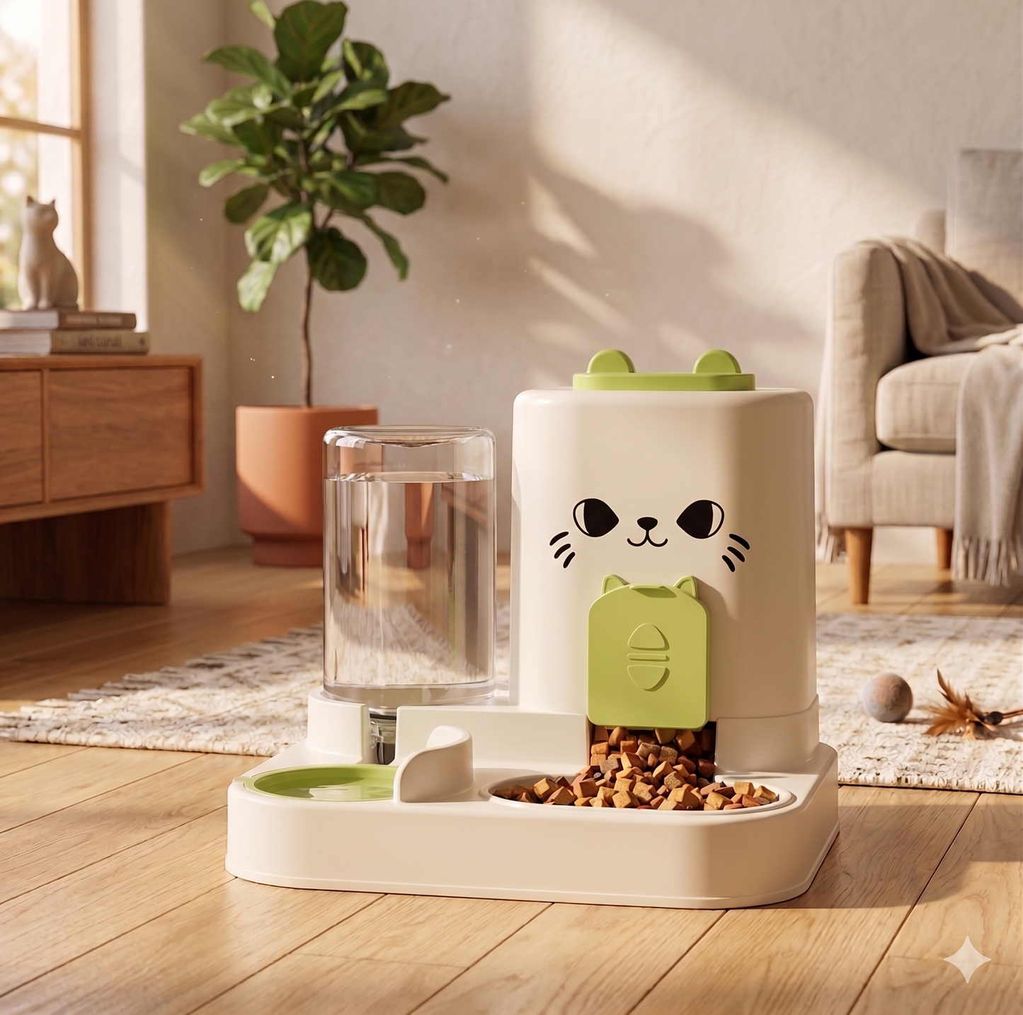 Purrrnest Cat Feeder & Water Bowl