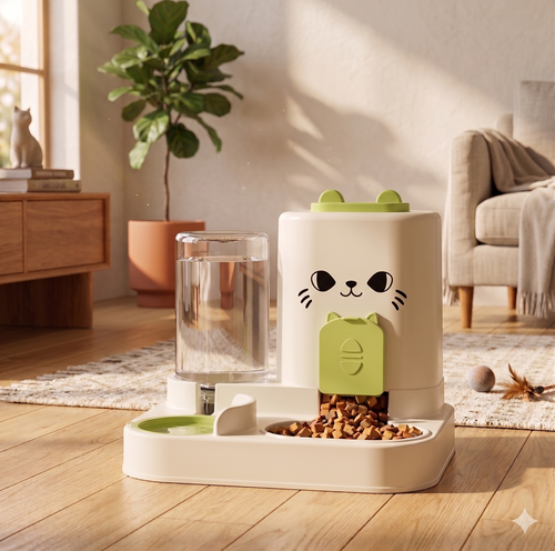 Purrrnest Cat Feeder & Water Bowl