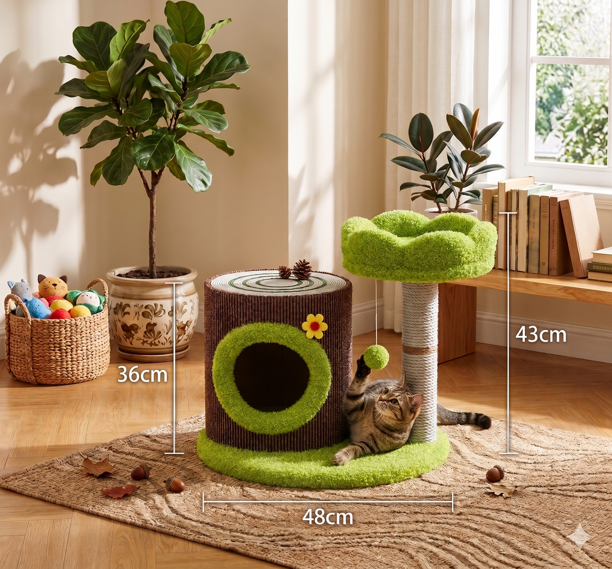 Purrrnest Kitty Scratch Tower