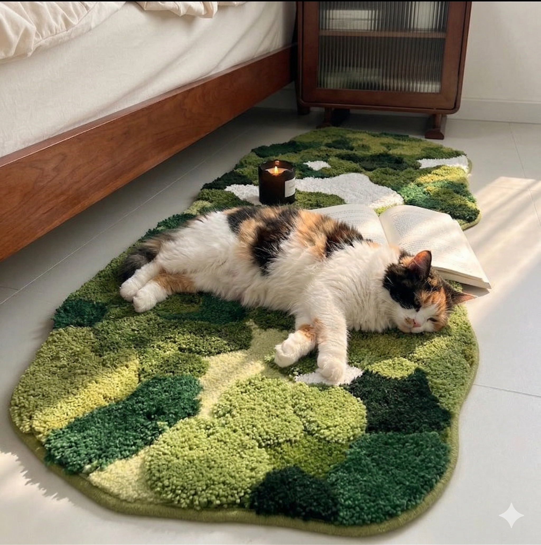 Purrrnest Mori Style Greenery Rug