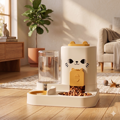 Purrrnest Cat Feeder & Water Bowl