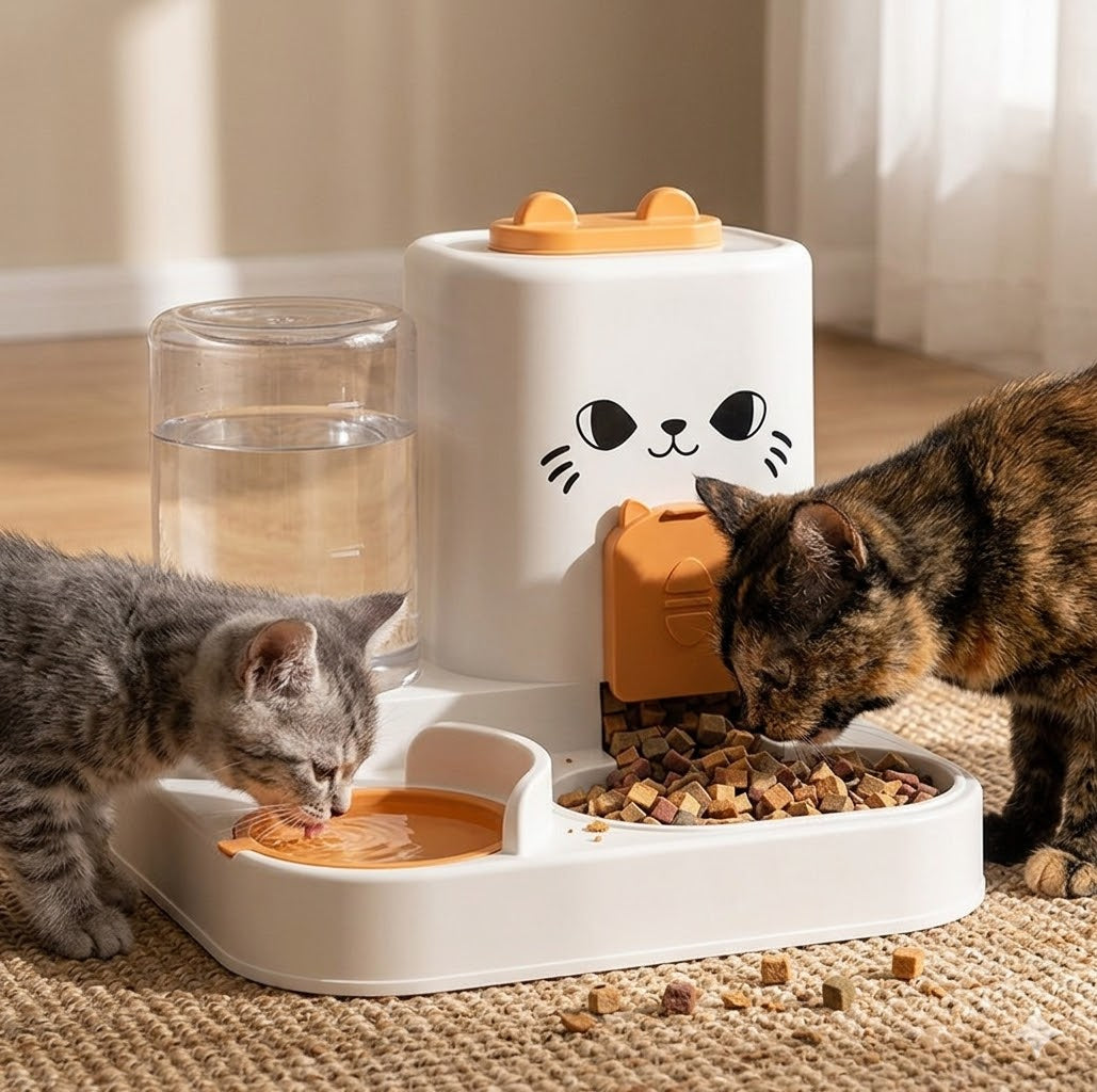 Purrrnest Cat Feeder & Water Bowl